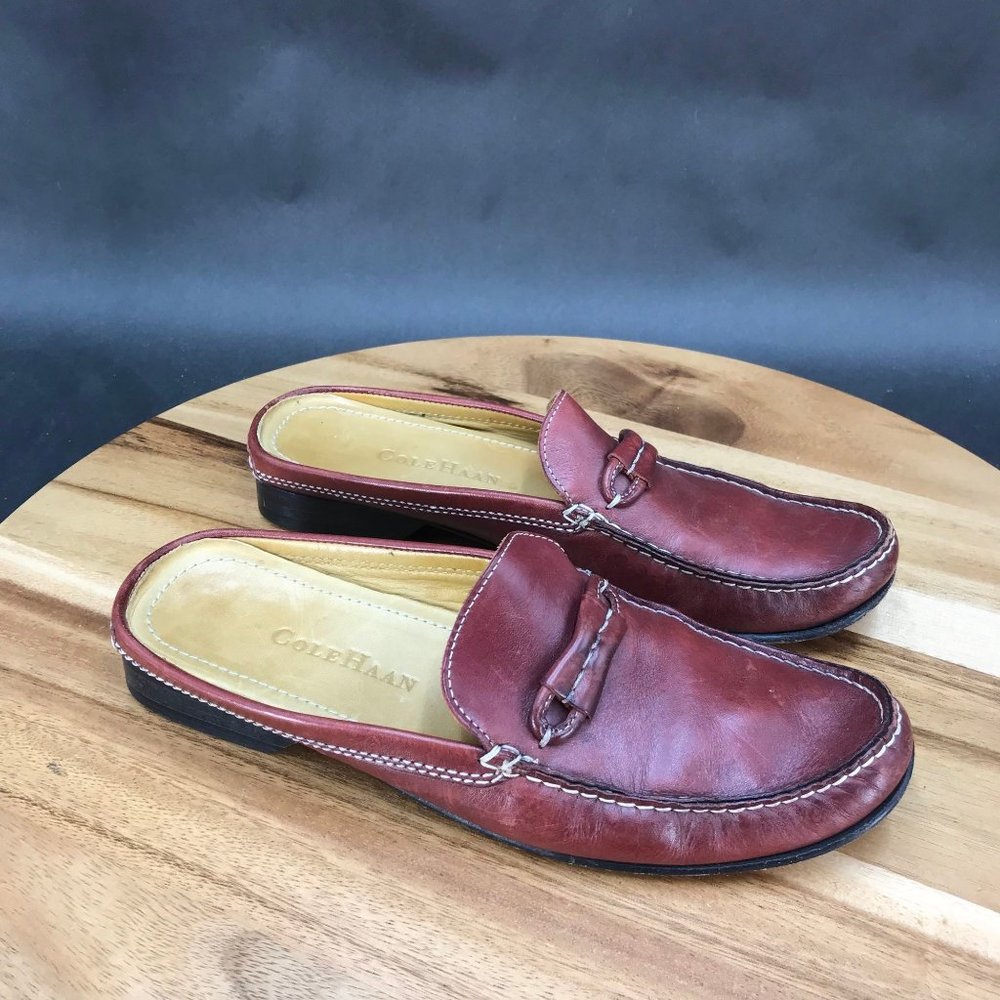 Cole Haan Brown Leather Mules